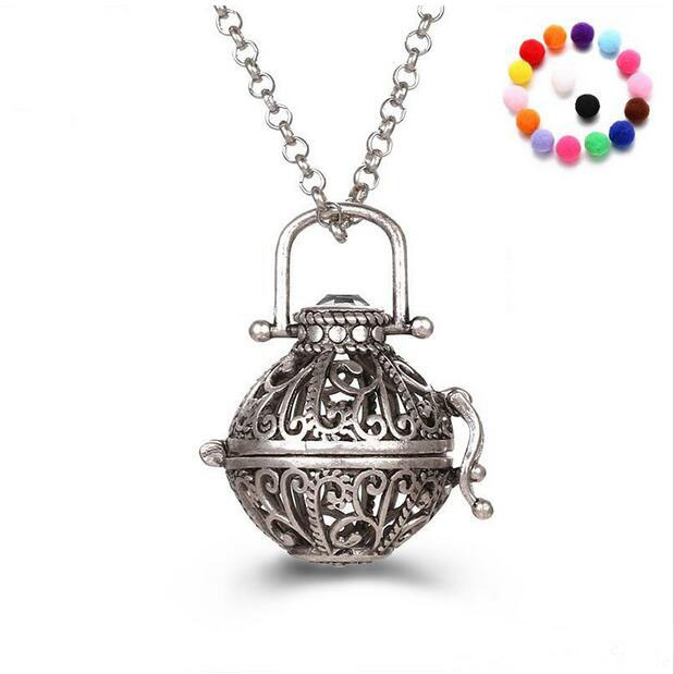 

Aromatherapy Diffuser Necklace Essential Oil Diffuser Necklaces With 31 Inch Link Chain Fashion Jewelry Holiday Gifts GA195