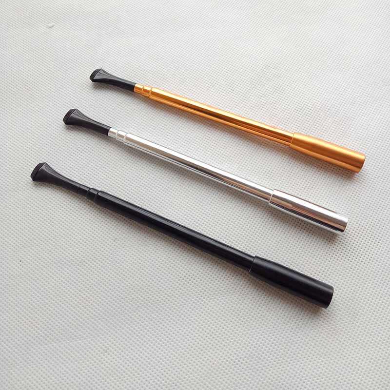 

Women's Long Series Retractable Vintage Cigarette Pipes Tobacco Metal Holder Hand Smoking Pipe Photographic Props Lady Cigarettes
