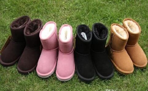 

HOT SALE New Real Australia High-quality Kids Boys girls children baby 5281 warm snow boots Teenage Students Snow Winter boots, 5281 grey