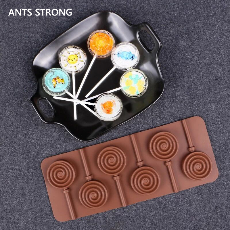 ANTS STRONG 6 grilles silicone chocolat moule/gâteau sucette moule flocon de neige beignet forme aking fournitures