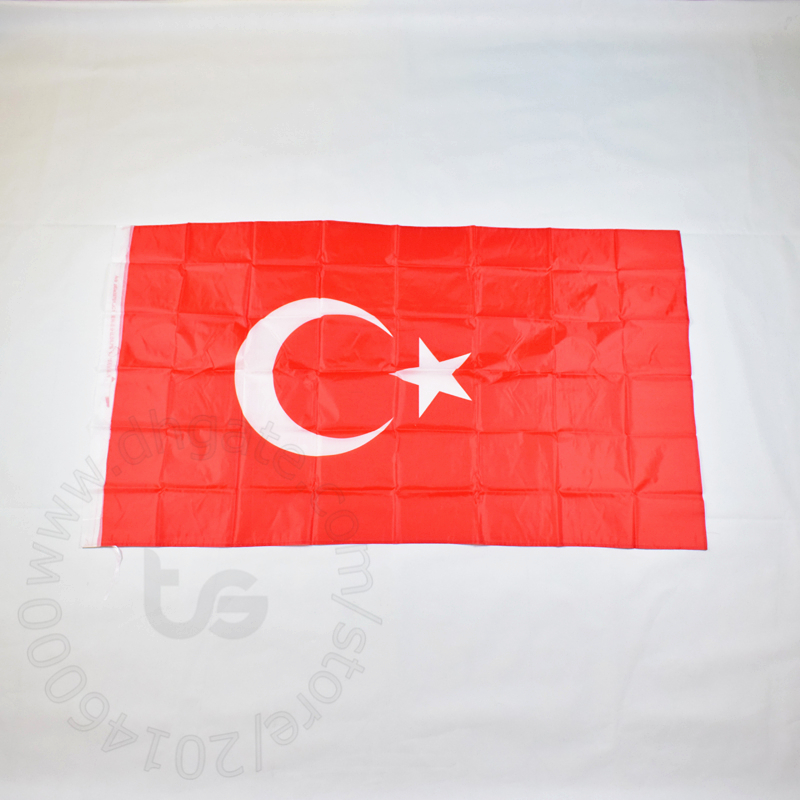 

Turkey / Turkish national flag Free shipping 3x5 FT/ 90*150cm Hanging Turkey / Turkish National flag Home Decoration flag banner