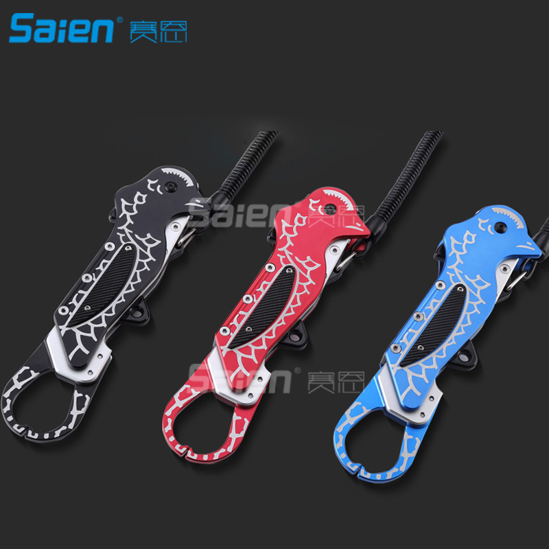 

Fish Lip Grip Grabber Aluminum Fishing Gripper Pliers Clip Holder Controller Tools for Outdoor Fishings