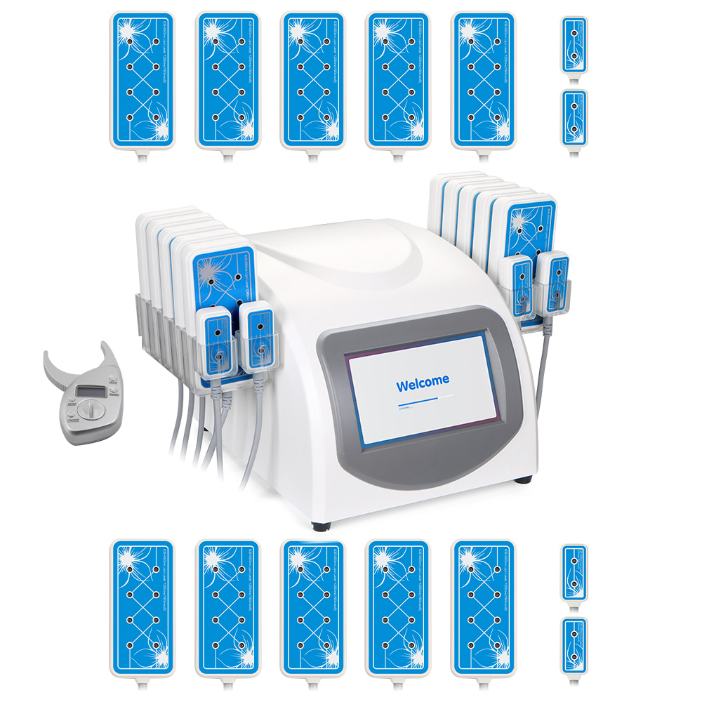 Forte puissance 14 Pad Diode Lipo Laser perte de poids minceur Machine 650nm 160mw SPA de beauté