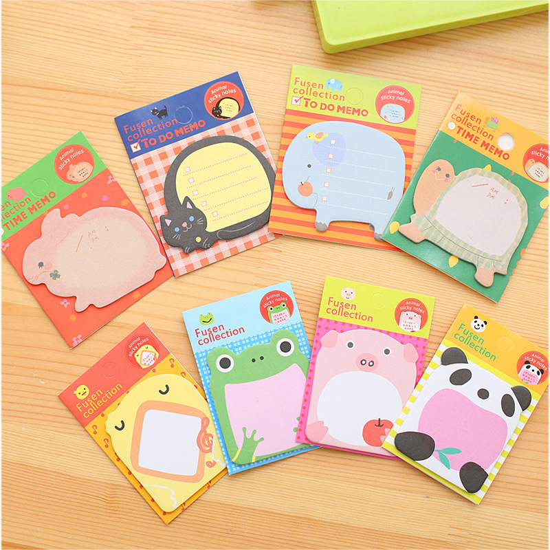 

kitty Black cat panda Pink sticky note kawaii index tabs memo pad planner sticker cute kawai items office list masking