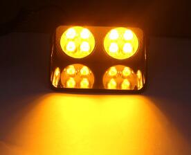 

High Power 8W Led multi function car strobe warning light,emergency lights,police lights,fire truck flashing light,install by 3 suckers, All blue