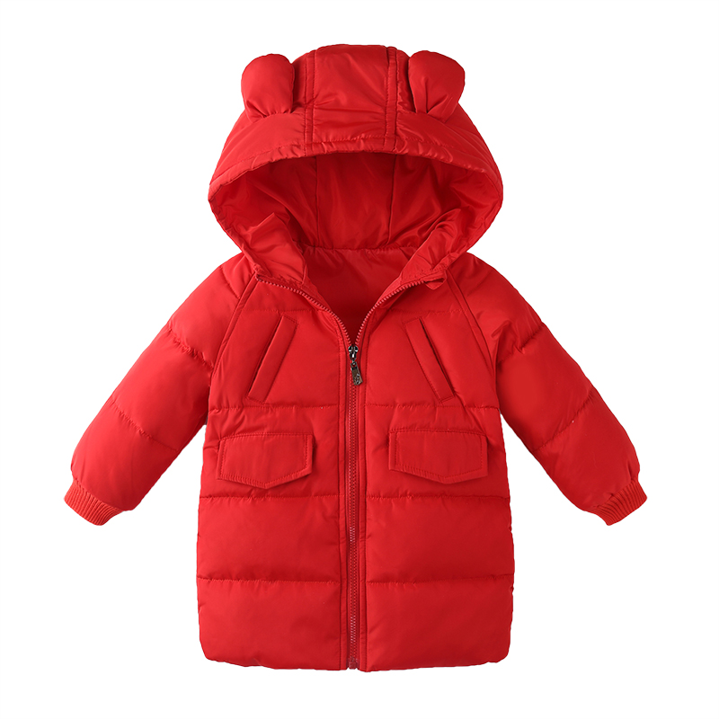 JUNSHANANGELChild Girl Jackets for Girls Children's Autumn Winter Coat Clothing Kid Hooded Thin Cotton Padded Jacket Parka
