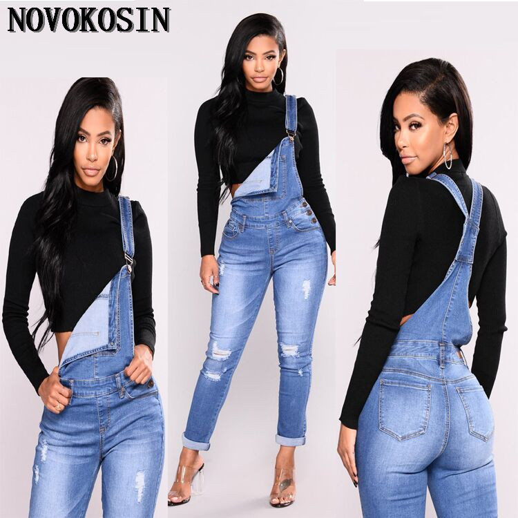Pantalones Vaqueros Azules Guardapolvos De Las Mujeres Online