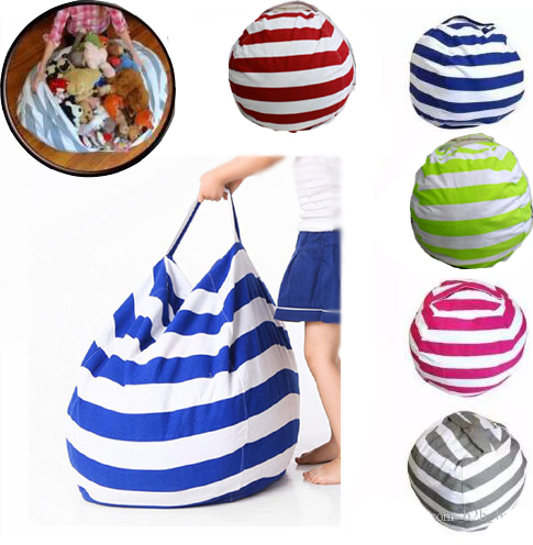 Fashion Storage Bean Bags Kids Plush Toys Beanbag Chair Bedroom Stuffed Animal Room Portable Clothes Storage Bag 5 Colors