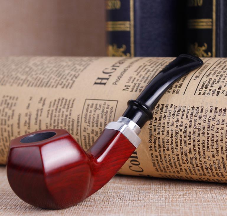 

New creative mahogany pipes, sandalwood smoking sets, wooden pipes, men's portable wire hopper