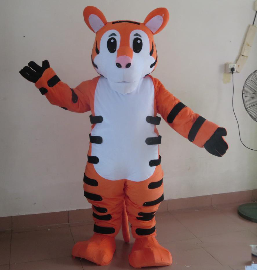 

2018 High quality hot forest wildlife animal tiger mascot costume suit for adult to wear, As picture