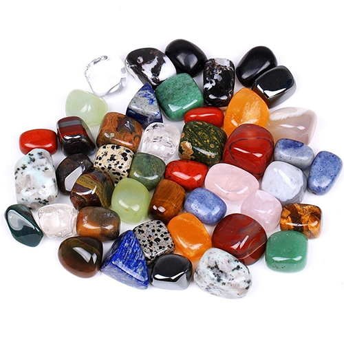 

200g assorted tumbled gemstone mixed stones natural rainbow amethyst aventurine colorful rock mineral agate for chakra healing reiki