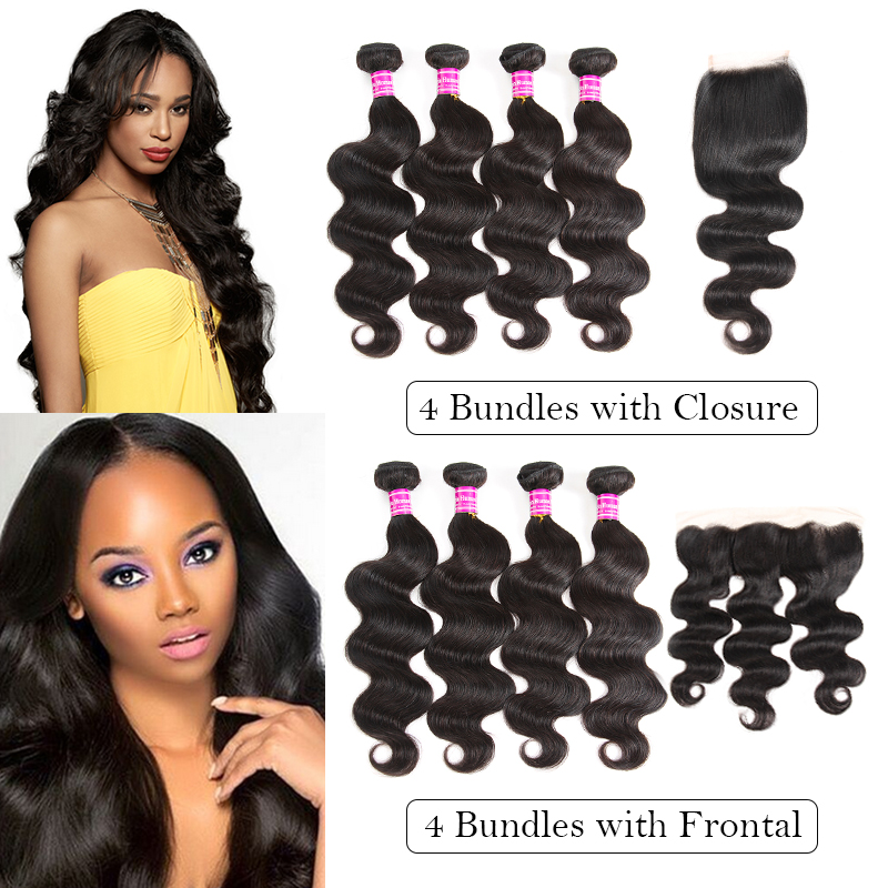 

Superior Supplier Brazilian Maiaysian Virgin Hair Body Wave Human Hair Weave Bundles With Lace Closure Frontal Ear To Ear Hair Extensions