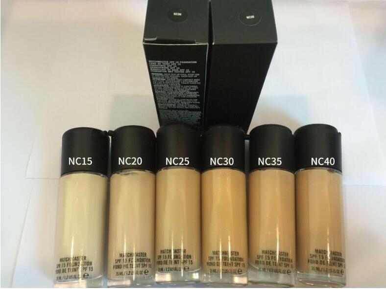 

Hot Brand New Makeup MC Foundation Fix fluid 15 Foundation Liquid 35ML Face Highlighters concealer DHL free shipping., One