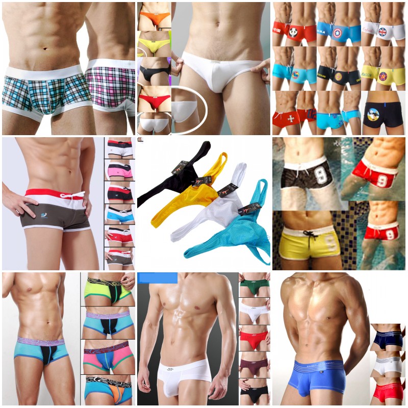

20pcs DEALS Men's Sexy Underwear Fashion Boxer Shorts Briefs Modal Cotton Male Underpants Pants Mix Stripe Random colors