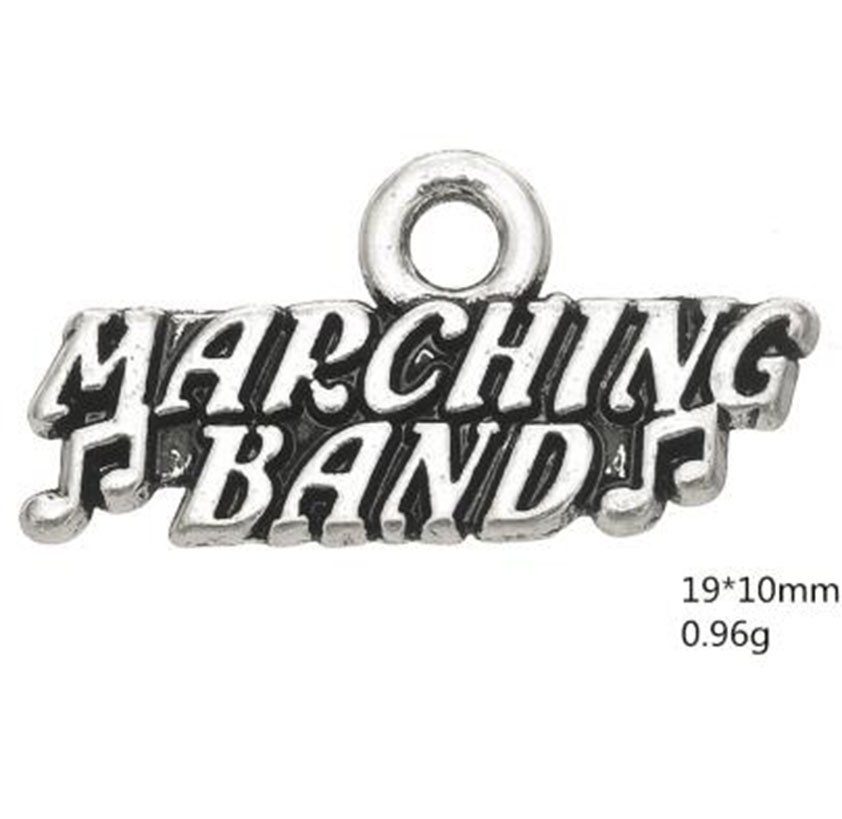 

Marching band word gift charm