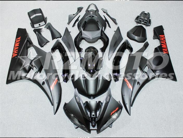

3 gift New Fairings For Yamaha YZF-R6 YZF600 R6 06 07 2006 2007 ABS Plastic Bodywork Motorcycle Fairing Kit Cowling Cover Black BV1