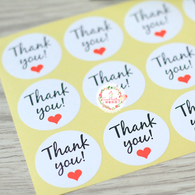 Bag Good Baking Label Love Blank Brown Gift Paper Heart Shape Kraft Sticker