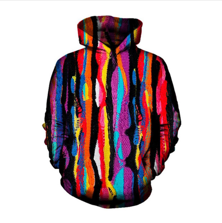 2018 Nouveau Mode Couples Hommes Femmes Unisexe HD Couleur tissu Funny 3D Imprimer Hoodies Pull Sweat Veste Pull Tops CLM09