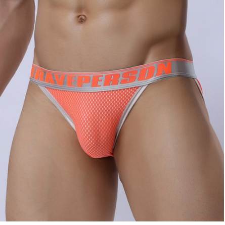 

New Arrival BRAVE PERSON Male Underwear Men Briefs Men's Sexy Underpants Low-waist High Fork Nylon Sexy Briefs