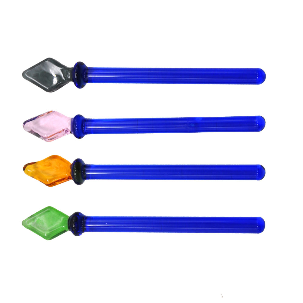 

Glass Dabbler 4.45 Inch Wax Dab Tool Colorful Thick Pyrex Dabber Tools Quartz Banger Nails Glass Pipe Accessory