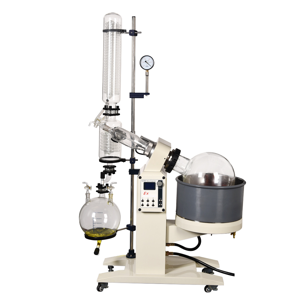 ZOIBKD Lab Supplies 20L Rotary Evaporator Glass Motor Lift Evaporation Apparatus With Digital Water & Oil Heat Bath-image-418180252