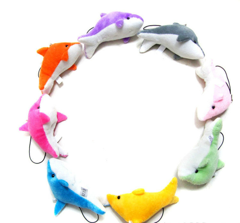 plush dolphin keychain