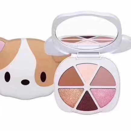 In stock! High quality makeup eye shadow palette,pretty puppy 6 colour eyeshadow palette.-image-432266993