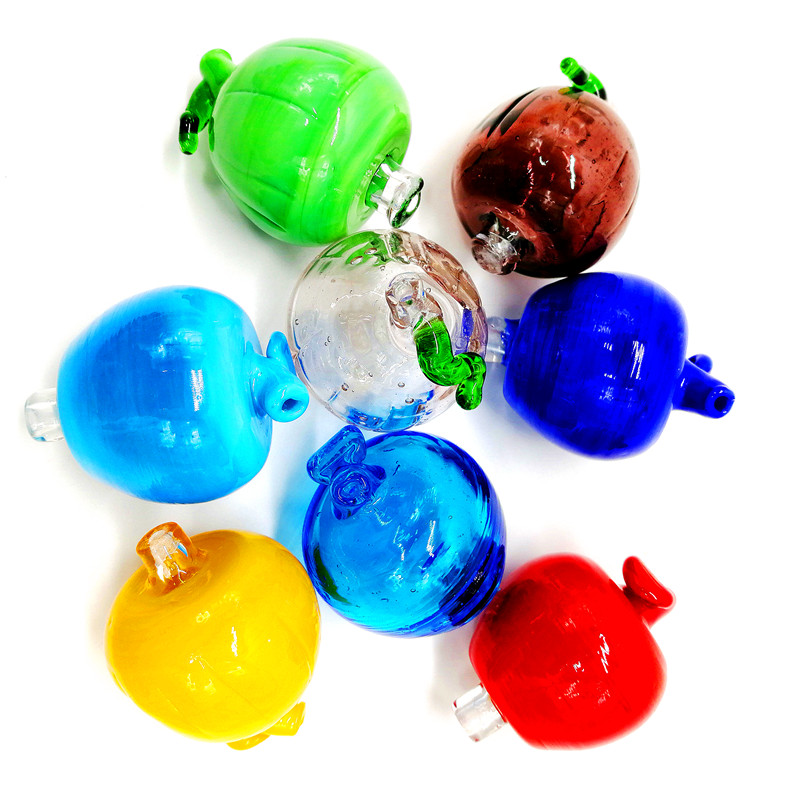 

2018 Hot Selling Colorful Apple Shape Glass Carb Cap For Quartz Banger Glass Bong Glass Pipe Smoking Accessories