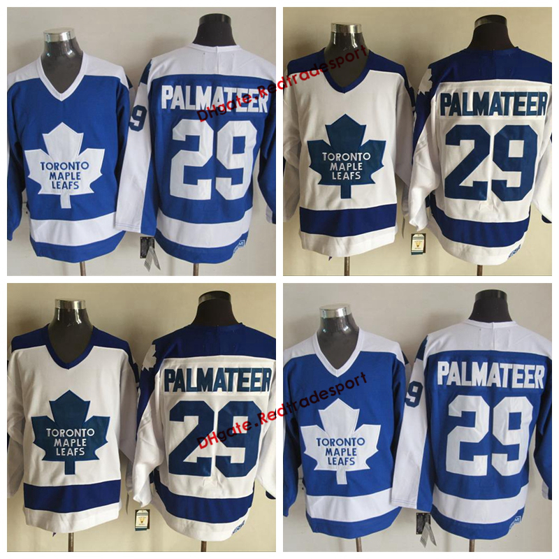 

Vintage Toronto Maple Leafs Mike Palmateer Hockey Jerseys Home Blue Mens Classic #29 Mike Palmateer Stitched Hockey Shirts, White