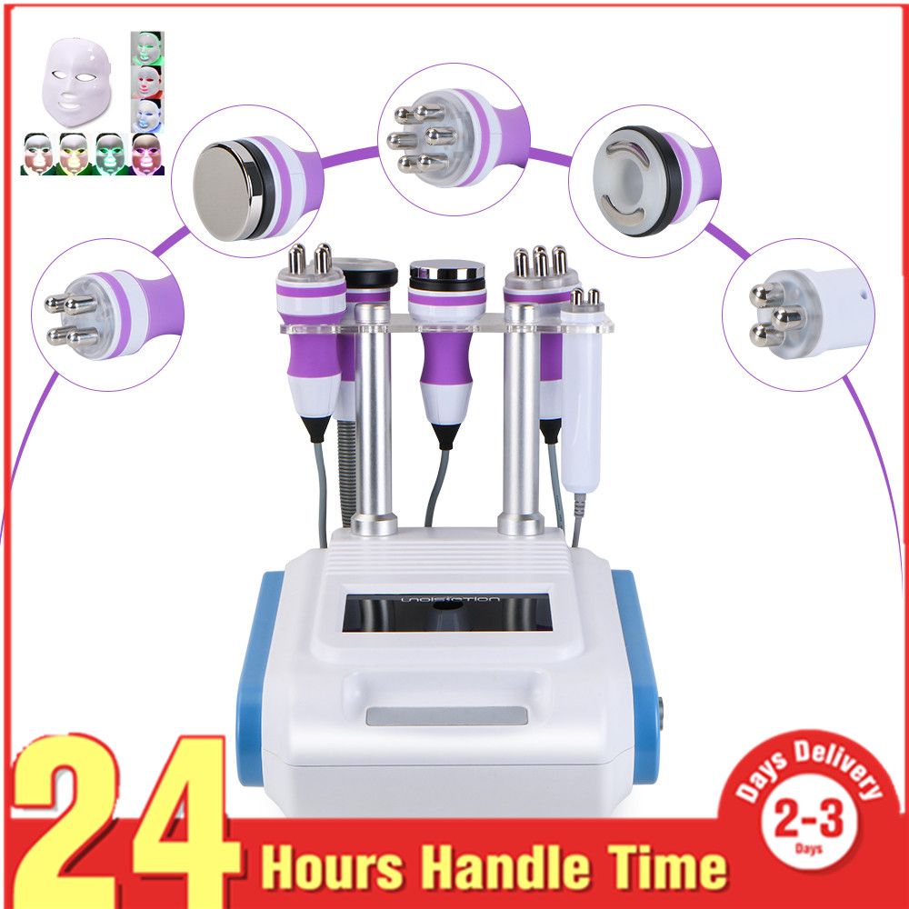 

Skin Rejuvenation LED Photon Mask & Ultrasonic Cavitation 5-1 Radio Frequency RF Fat loss Slimming Machine MS-5406