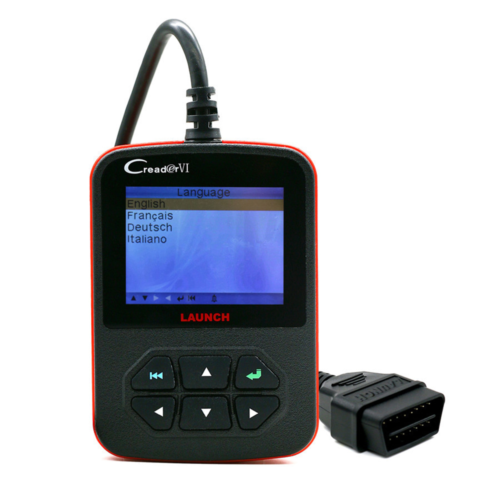 LANCER le lecteur de code VI de Creader OBD2, lecteur de code d'erreur de port OBDII, outil de diagnostic en ligne multilingue
