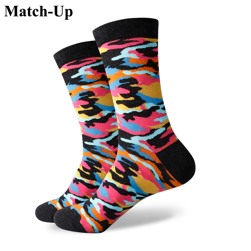 

mens combed cotton brand men socks business casual socks camouflage socks free for 359