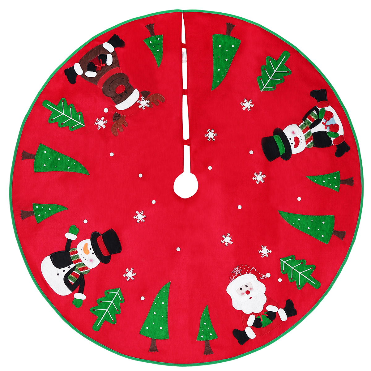 red christmas tree ornaments