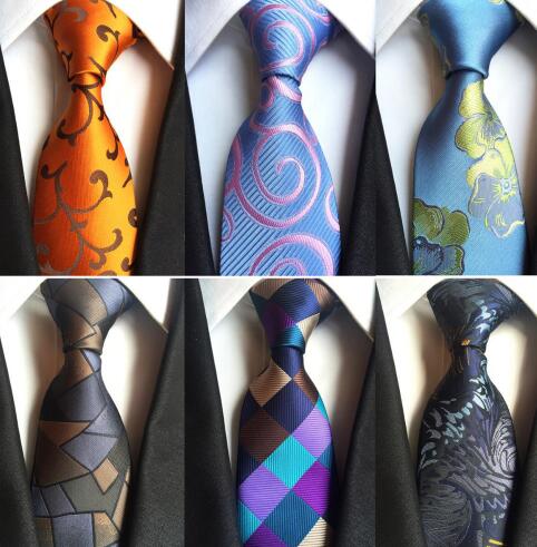 

Classic Silk Men Tie Plaid Neck Ties 8 cm Ties for Men Formal Wear Business Suit Wedding Party Necktie Paisley Tie