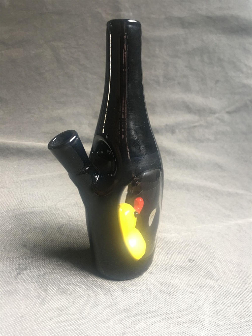 

Nice 8-inch smoking pipe, straight bottom Nissler bong glass hookah 14 mm bowl Shi Ying stick factory direct price concessions