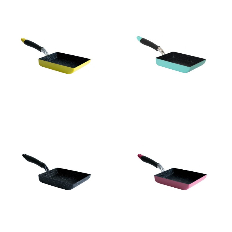 Tamagoyaki Japonaise Omelette En Alliage Daluminium Pan Maker Po/êle /À Frire Anti-adh/ésive Frire Des Oeufs Pan Pancake Pot Batterie De Cuisine Tamagoyaki Color : A