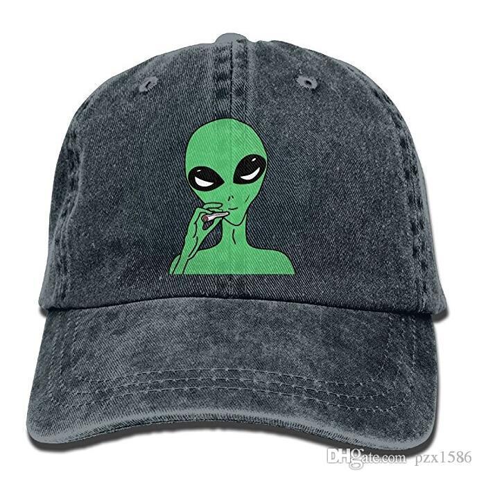 

pzx@ Baseball Cap For Men Women, Trippy Smoke Alien Womens Cotton Adjustable Jeans Cap Hat Multi-color optional, Grey