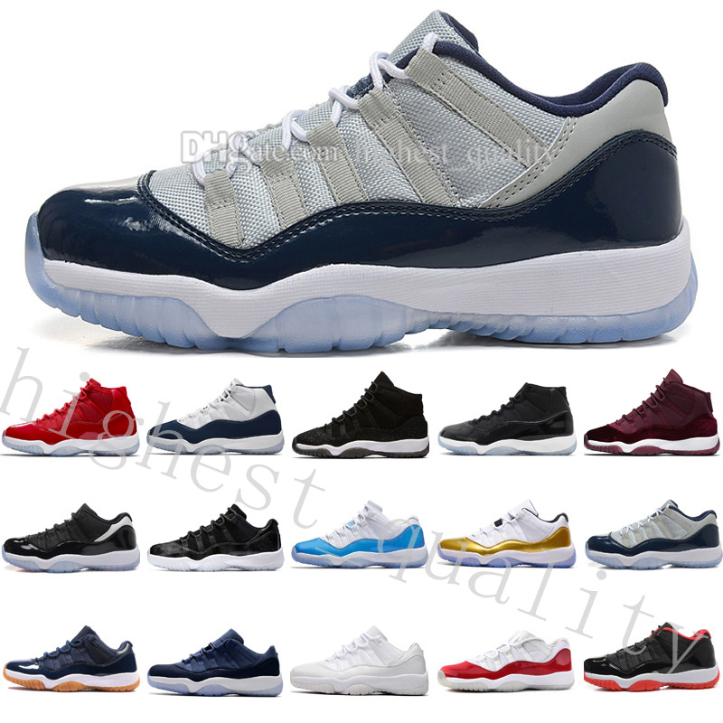 2018 New arrival mens Basketball Shoes 11 UNC Gym Red space jam 45 high quality 11s women Sneakers size US 5.5-13 Eur 36-47 free shipping