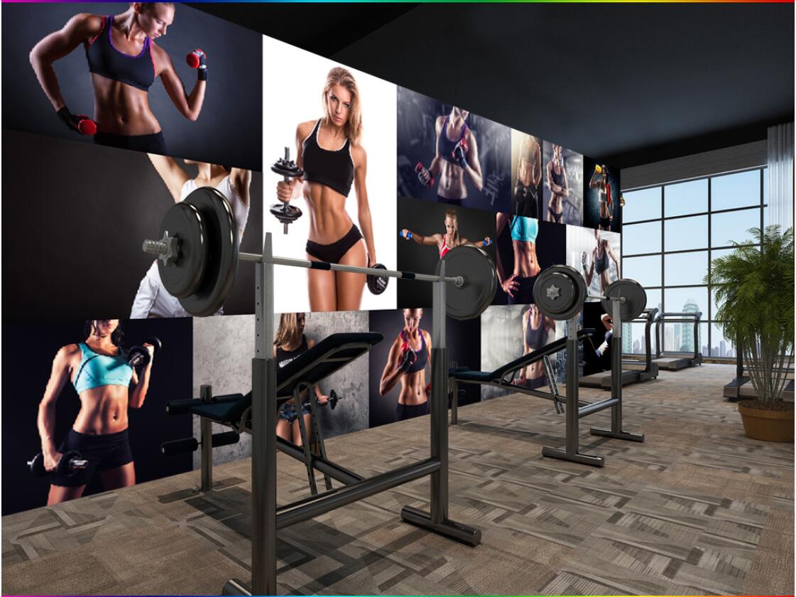 

3d wallpaper custom photo mural Creative sexy beauty collage gym american mural tooling wall murals wallpaper 3d landscape wall tapestry 3d, Pictures show