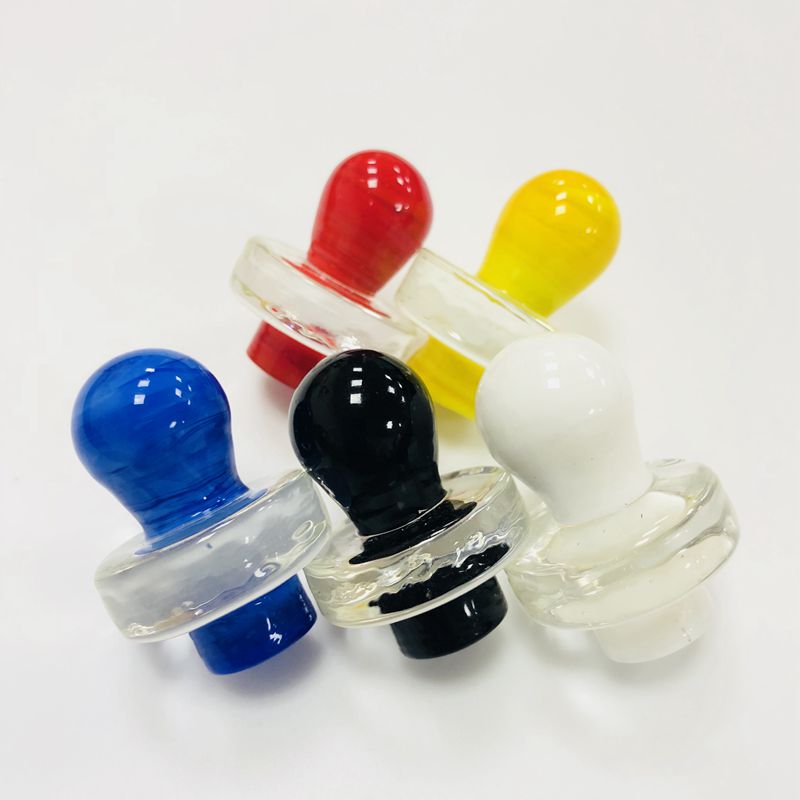 

Newest Colorful Glass Carb Cap UFO Style Bubble OD 25mm Carb Caps For Thermal P Quartz Banger Nail Smoking Accessories DCC10