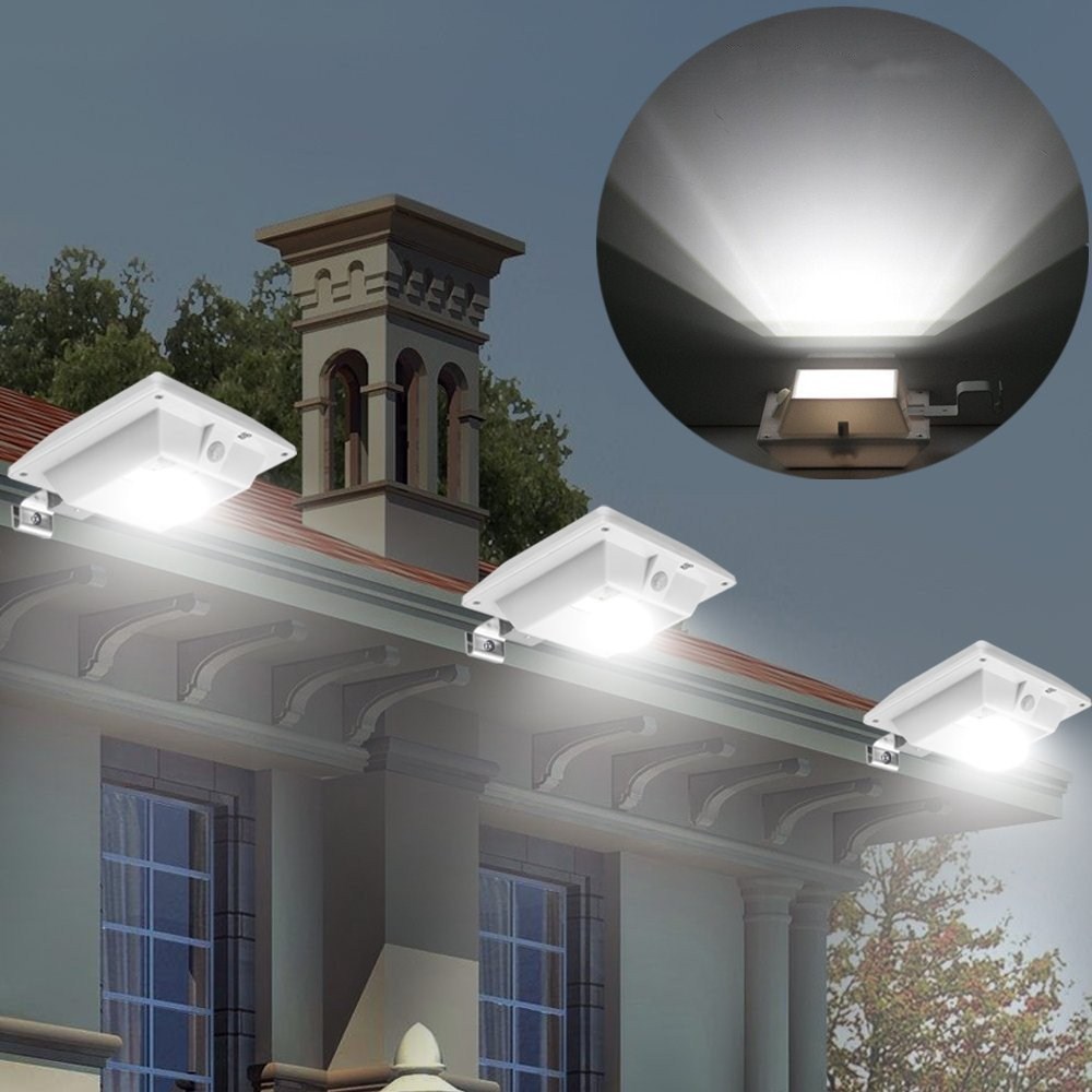 3w Cree Twin Solar Seguridad Sensor De Movimiento Pir Luz Inteligente Al Aire Libre Lámpara de Jardín