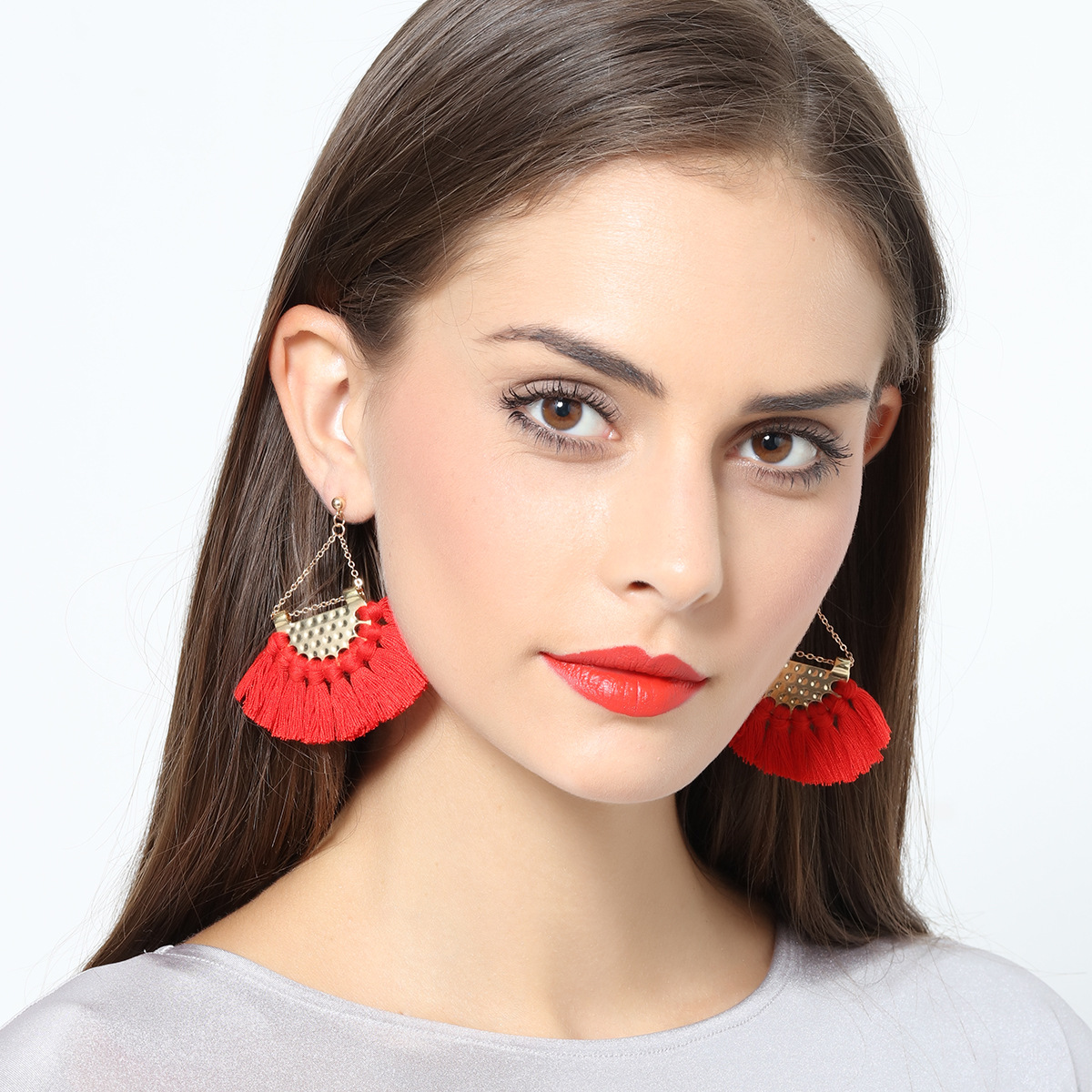 Boucles d'oreilles fantaisie de créateur pour femmes haut de gamme, boucles d'oreilles pendantes avec pendentif de Bohême desinger, avec échantil