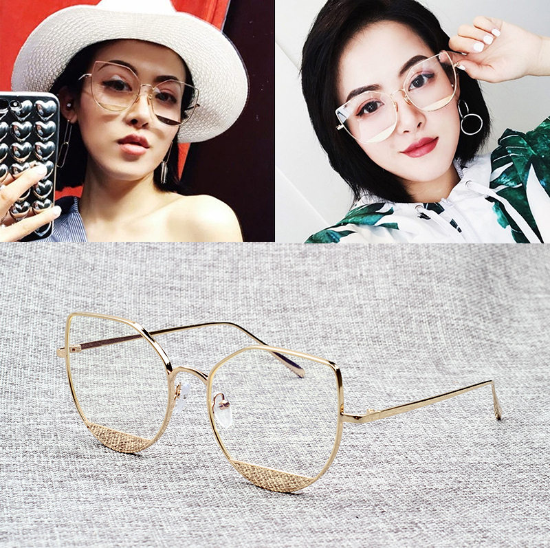 

JackJad 2017 New Fashion Vintage Cat Eye Style Plain Glasses Brand Design Metal Popular Eyewear Frame Retro Oculos De Grau 3591