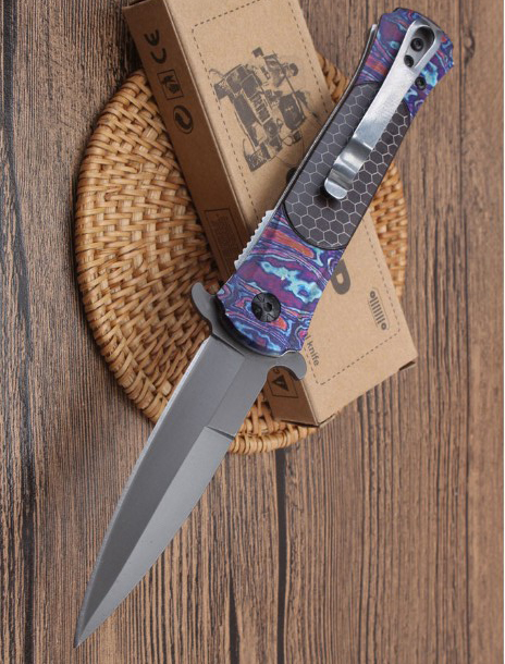 

wholesaler Browning DA145 high quality STEEL handle folding knife Camping Hunting Survival Knife Clasp EDC Tools Outdoor folding gift knife