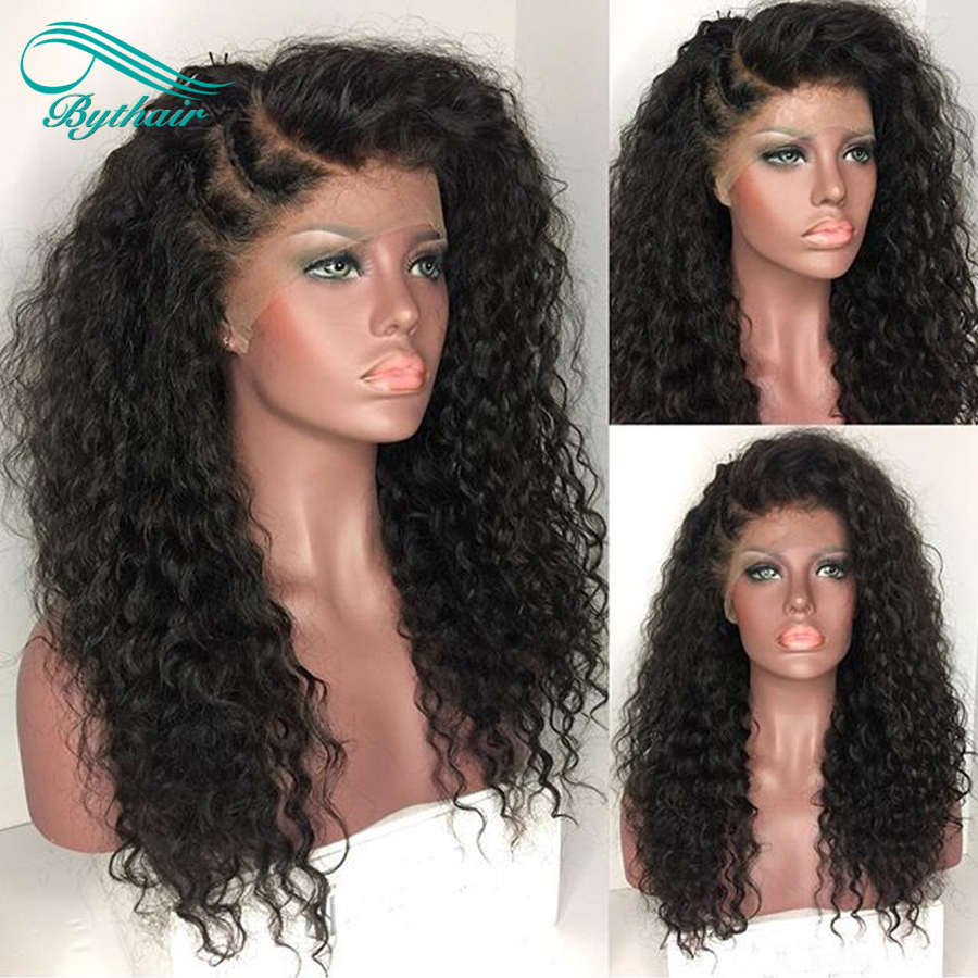 

Heavy Density 150% Afro Kinky Curly Wigs Full Lace Human Hair Wigs Brazilian Lace Front Wigs Kinky Curly Wig For Black Women, #1b
