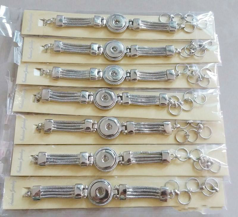 

Wholesale Noosa Chunk Snap Button Bracelet Ginger Snaps Women Jewelry New Arrival, Golden;silver