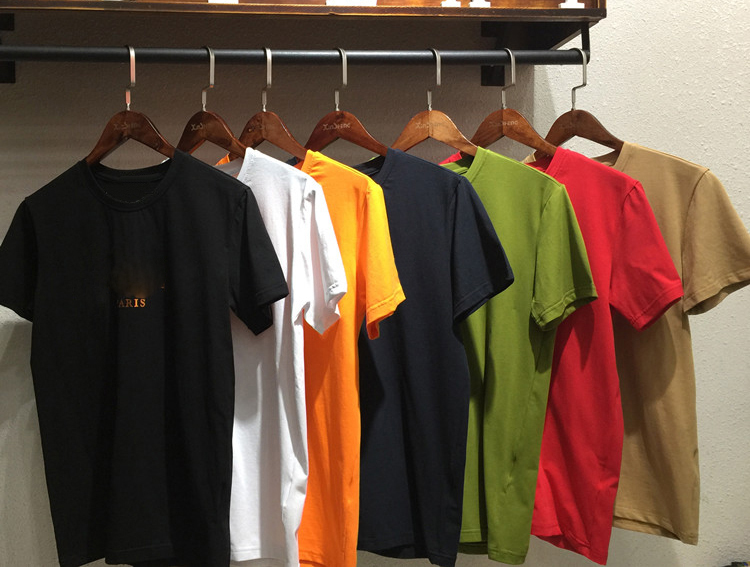 

PB BRAND New T-shirt men brand clothing fashion printed T shirt male top quality 100% cotton Tshirt for men, As picture
