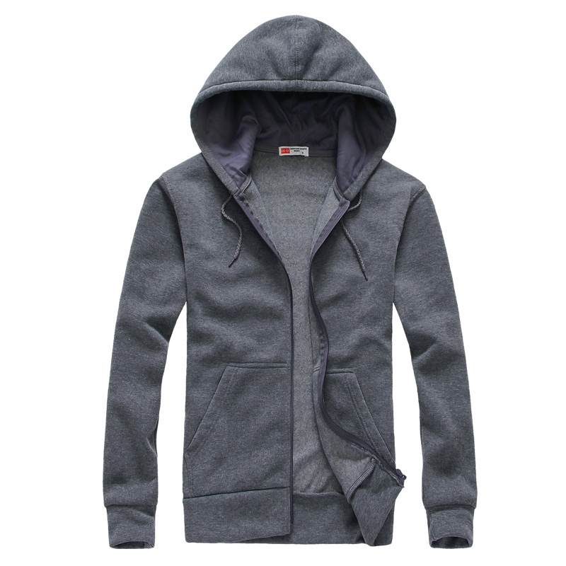 

Hoodies Men 2018 Spring New Solid Color Hooded Jacket Casual Skateboard Hoodie Men Hoodies Sweatshirts Hip Hop Streetwear Black