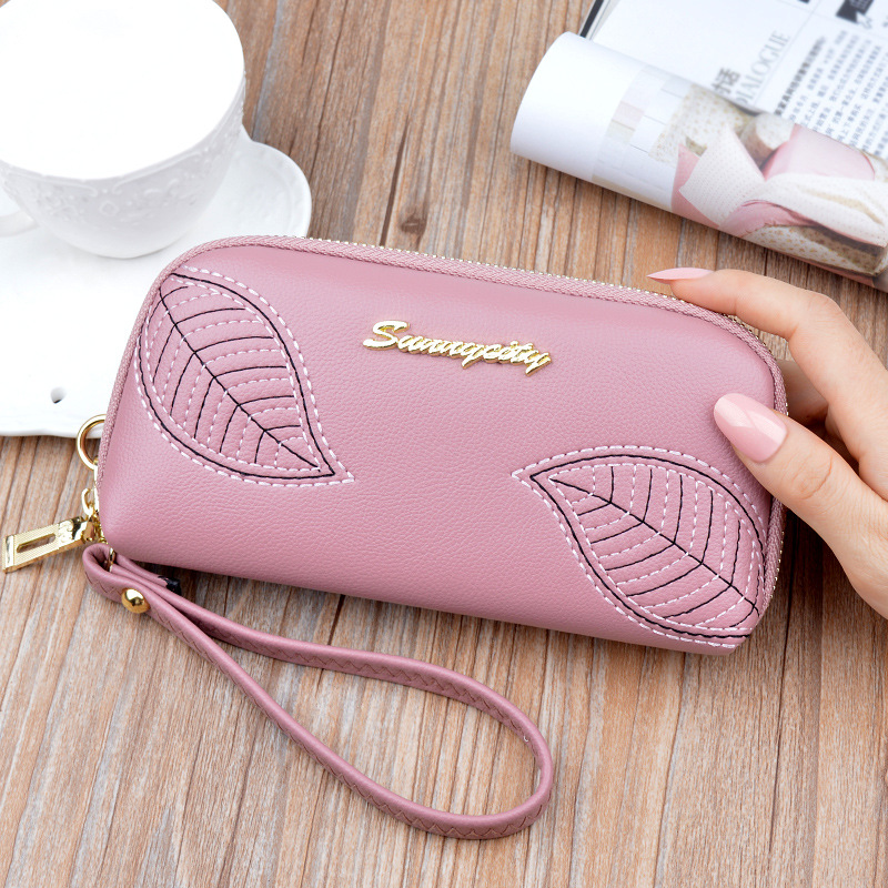 

2018 Wallet Women Design High Quality Fashion Women Wallets Zipper Fashion Dollar Price Purse New Purse and Wallet Gifts, Pink