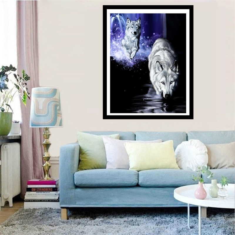 Diamond Painting,Ic/ône Diamant Broderie Deux Hiboux Des For/êts Mosa/ïque Cristal 5D Plein Carr/é Forage Diamant Peinture Diy Autocollant D/écor Peintures 30x40cm